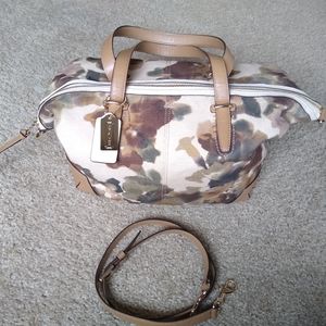 Coach Bleecker Cooper Floral Camo Satchel
